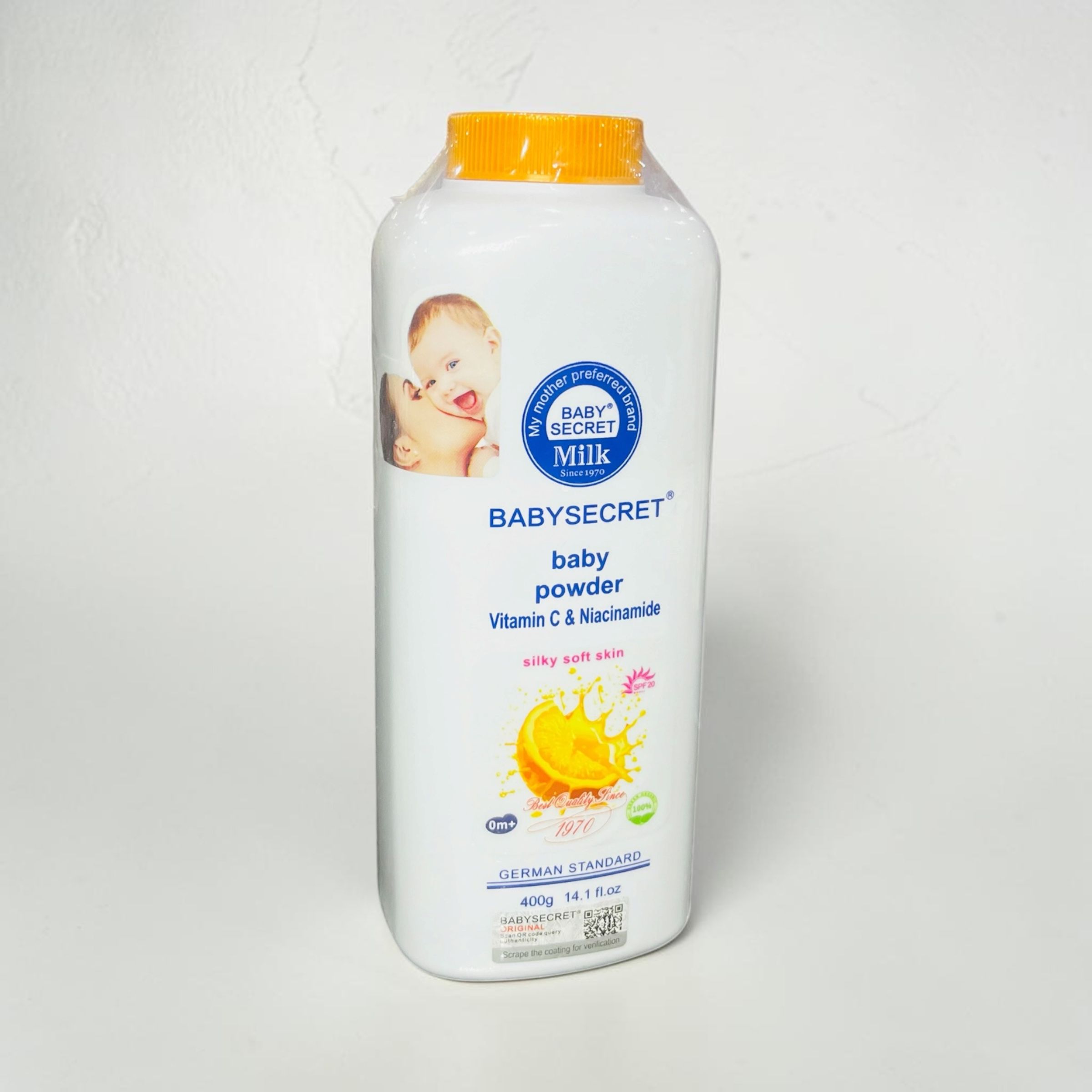 BABYSECRET VITAMIN C &AMP; NIACINAMIDE BABY POWDER 400G